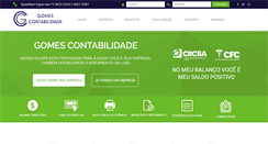 Desktop Screenshot of gomescontabilidade-ba.com.br
